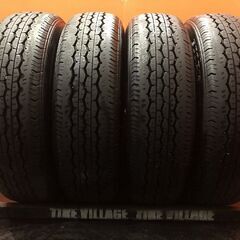 BS BRIDGESTONE ECOPIA 195/80R15 107/105N LT 15インチ 夏タイヤ 4本 22年製 バリ溝 ハイエース キャラバン等　(VTJ985) 