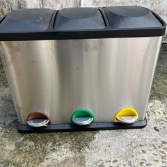 ゴミ箱 3分別 横型 ペダル式ごみ箱ダストボックス　ガベージ 🍉...