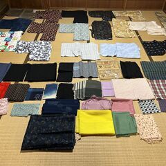 着物　浴衣　マット　袋　生地　リメイク　ハンドメイド　和服　ジャンク　