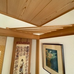 鴨居コーナーラック(木製)の画像