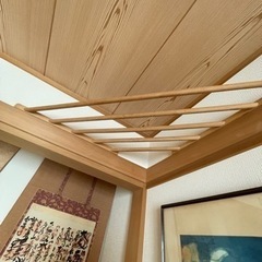 鴨居コーナーラック(木製)の画像