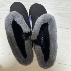 新品 キッズ ブーツ 黒 女の子 ショートブーツ 19cm 冬 ヒールの画像