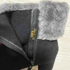 新品 キッズ ブーツ 黒 女の子 ショートブーツ 19cm 冬 ヒールの画像