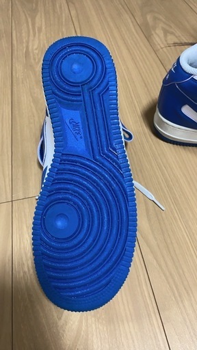 美品 Nike Air Force 1 mid 青/白  26.5センチ