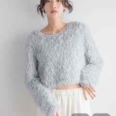 未使用タグ付き　ローリーズファーム　フェザー2wayカーデ