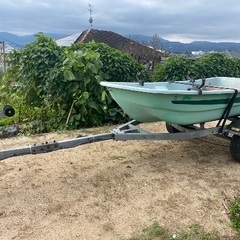 ボート‼️2馬力船外機‼️トレーラー付き‼️