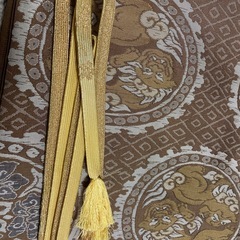 　獅子文様　　袋帯　金茶色いかがでしょうか？の画像