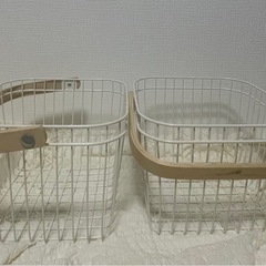 【受け渡し先決まりました】ワイヤーバスケット　2個