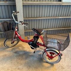 ヤマハ PAS ワゴン PA16W レッド 三輪車 電動アシスト自転車 バッテリー15.4Ah YAMAHA 自転車