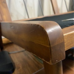 【更に値下げ】ウニコ スウェラ  デニム アカシア材 オットマン付　二人掛ソファ　アームレスの画像