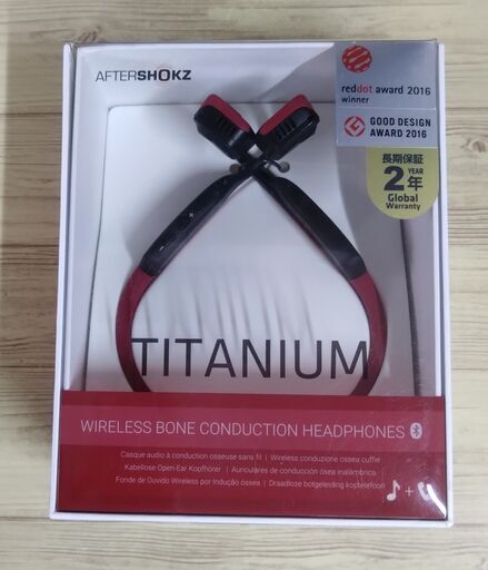 ＃3．SHOKZ TITANIUM　ワイヤレス骨伝導イヤホン レッド