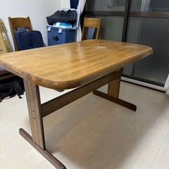 天然木 ダイニングテーブル×椅子4脚　全国家具工業連合会の画像