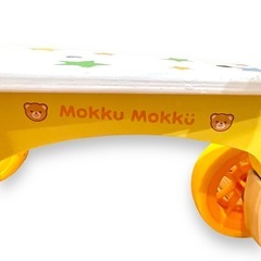 くまさんゴーライド　室内用　4輪車　乗用玩具　ベビー　木製　マザーガーデンの画像