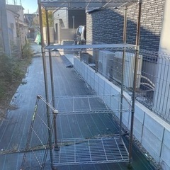 スチールラック90※46※180 タイヤ付き　