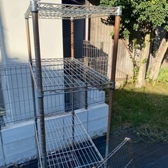 スチールラック90※46※180 タイヤ付き　の画像