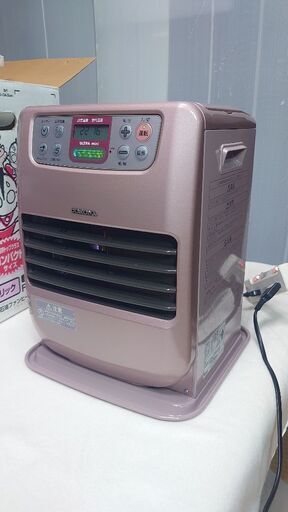 【未使用に近い美品❗】コロナ 石油ファンヒーター FH-M255Y/CORONA 暖房 ピンク コンパクト ストーブ タンク 3.6L/居間 リビング 子供 部屋 中古 通電確認済