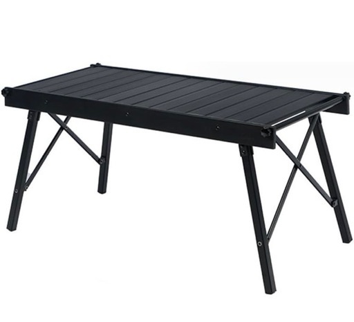 キャンプ　スノーピークフラットバーナー　IGTテーブル　IGT互換タイプ　黒　フラットバーナー取付対応テーブル　