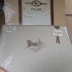 CELINE セリーヌ　高級ウィンターシーツ　ブランドロゴ刺繍入...