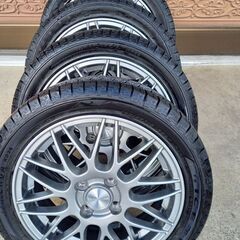 スタッドレスタイヤ＋アルミホイール4本セット　165/55Ｒ15