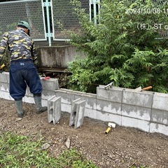 ブロック塀補修 新設工事致します 庭の手入れ店【所沢市 入間市さ...