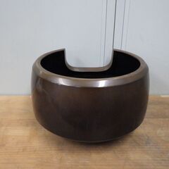 風炉師 昇雲作 唐銅 面取風炉 尺一 茶道具 併売の画像