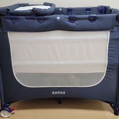 カトージ ポータブルベビーベッド おむつ替えテーブル/プレイヤード