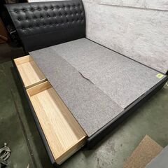 【ジモティ限定特価】 【ドリームベッド】 ダブルサイズ ベッドフレーム マットレス セット N0449Gの画像