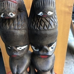 木の彫り物‼️   サイズ:12✖️8✖️32cm  コンパクト❣️の画像