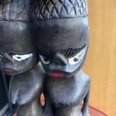 木の彫り物‼️   サイズ:12✖️8✖️32cm  コンパクト❣️の画像