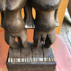 木の彫り物‼️   サイズ:12✖️8✖️32cm  コンパクト❣️の画像