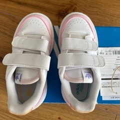 adidas ベビーシューズ GY1174 150サイズ ホワイト/ピンクの画像