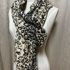 ひょう柄ストール　マフラーstole　muffler　ヒョウ柄　豹柄