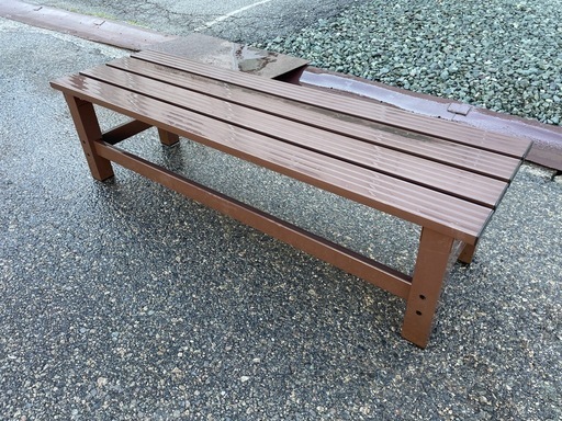 ★ アルミ縁台 H30xW120xD36cm 長椅子 ベンチ 錆びない 軽い