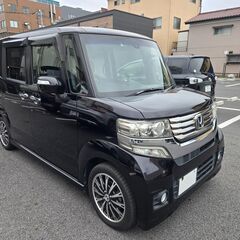 本土物!! GターボAパッケージ! 最上級グレード! N-BOXカスタム 車検有 絶好調! 両側パワスラ クルコン 衝突軽減ブレーキ 諸費用無し! 本島、石垣送料無料!!の画像