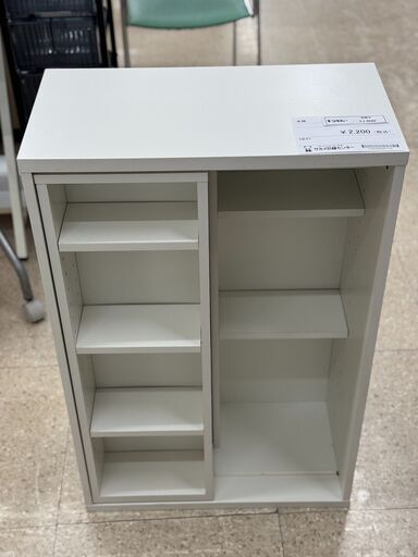 ★ジモティ割あり★  本棚 白 H85×D29×W57 クリーニング済み TJ9686