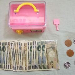 ☆おしゃべり金庫セット ぺんちゃんバンク おもちゃのお金【中古】