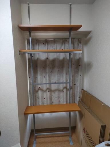 突っ張りラック4段幅90cm(120cm)　楽天28260円