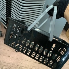 買い物カゴ 黒 の画像