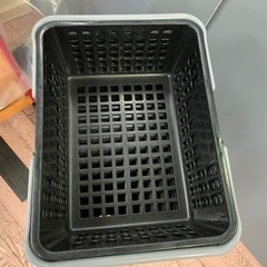 買い物カゴ 黒 の画像