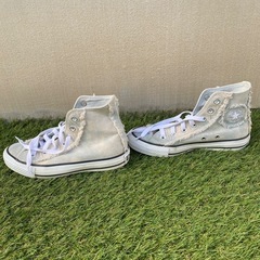converse⭐︎23ｾﾝﾁハイカットスニーカー⭐︎デニムの画像