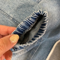 デニムモッズコート　キッズ　差し上げますの画像