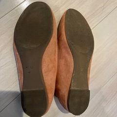 パンプス　オレンジ　Mサイズ　1度のみ使用の画像