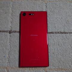 docomo xperia xz premium レッド 美品の画像