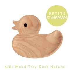 新品未使用 PETITS ET MAMAN 子供用 木製 アヒル...