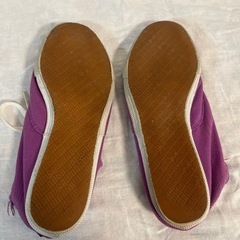 PUMA 25cm　キャンバス　スニーカー　パープルの画像