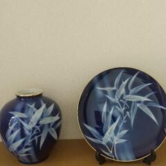 有田焼　若山作　飾り皿と置物のセット