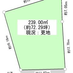 ★取手市井野台3丁目 土地★980万円→800万円へ価格変更！更地渡し、小学校まで徒歩7分、スーパーまで徒歩7分、建築条件無し◎売買 - 取手市