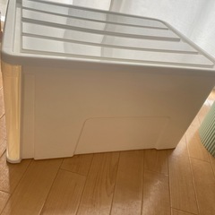 押入れ　クローゼット　収納　ホワイト　2個セットの画像