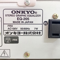 ONKYO オンキヨー グラフィックイコライザー EQ-205の画像