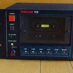 ＴＡＳＣＡＭ 業務用カセットデッキ　１１２ 動作安定・音質良好　簡易整備済みの画像